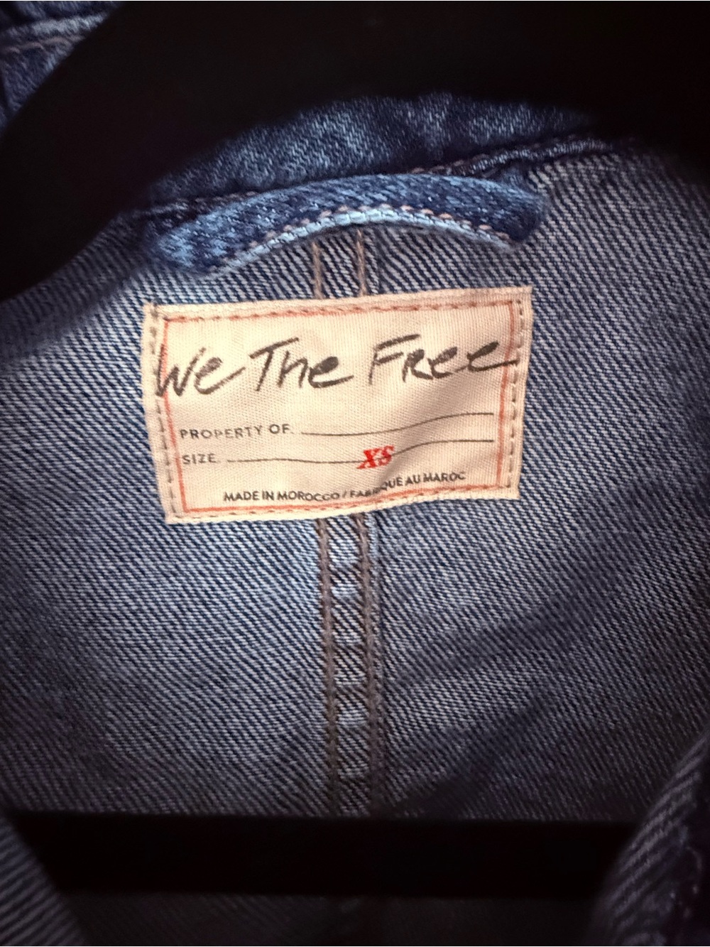 Free People We The Free Jade Denim Jacket XS High Dive NWT - Picture 6 of 8